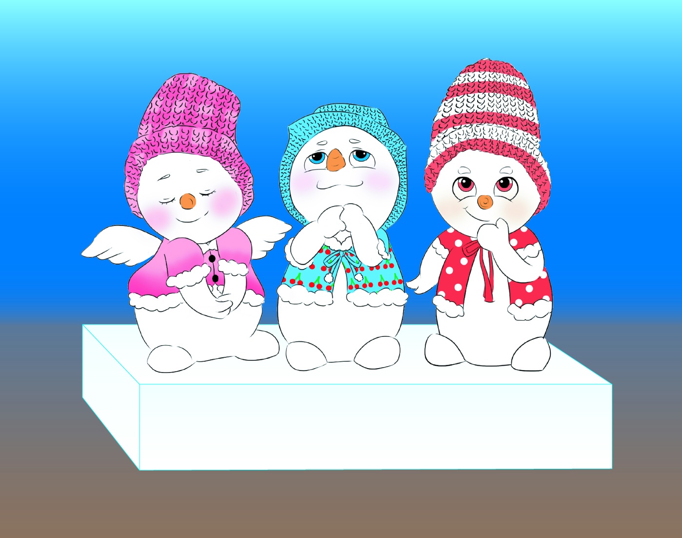 <행복한 눈사람> 빛 조형물