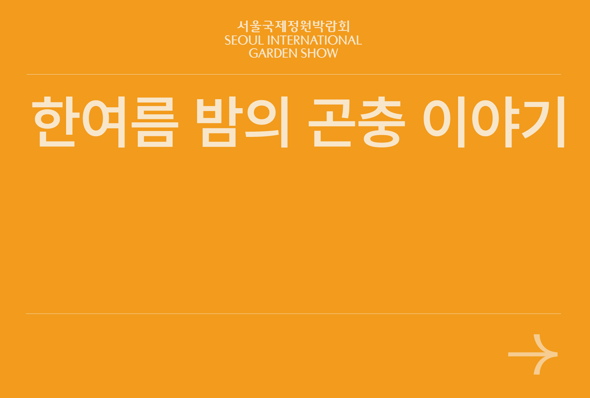 한여름 밤의 곤충 이야기