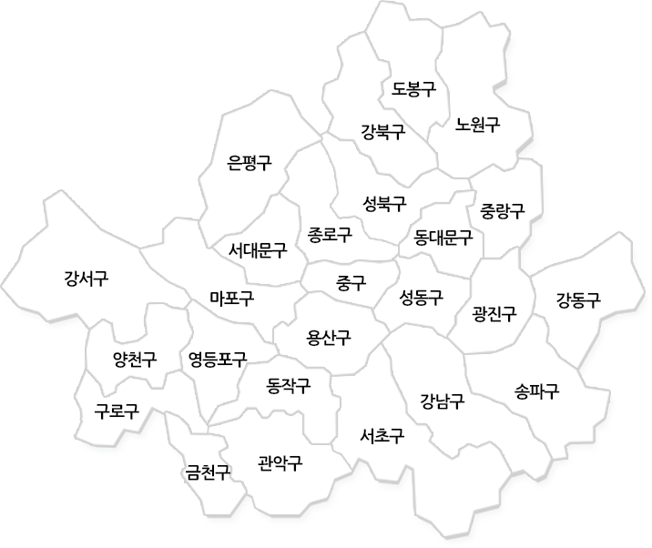 서울시 지도