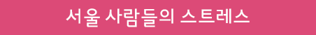 서울 사람들의 스트레스