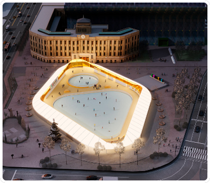 서울광장 스케이트장 전경