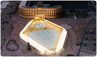 서울광장 스케이트장 전경