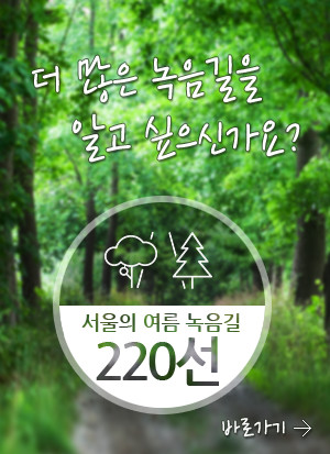 더 많은 녹음길을 알고싶으신가요? 서울의 여름 녹음길 220선 바로가기